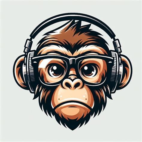 Premium Photo Monkey With Headphone