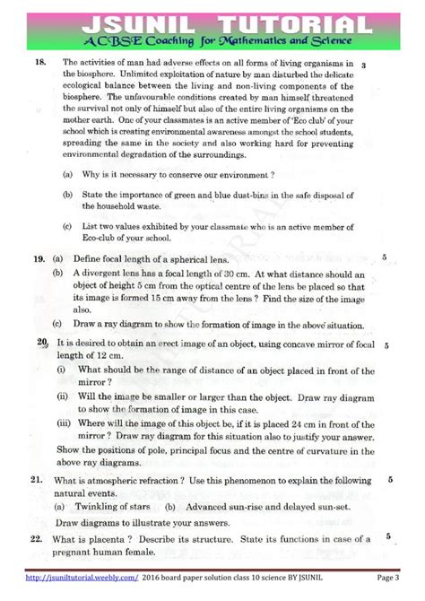 Cbse Adda Science Board Question Paper For Class Cbse Sa