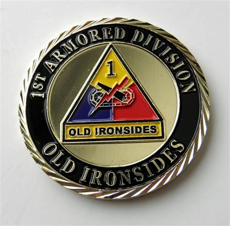 Us Army St Armored Division Patriotic Series Challenge Coin Inches