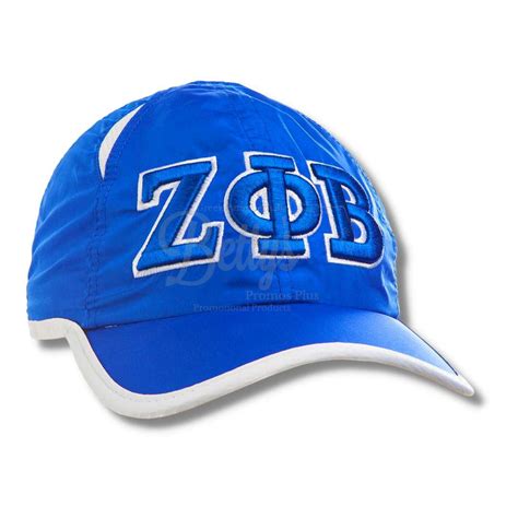 Zeta Phi Beta ΖΦΒ Greek Letters Featherlight Moisture Wicking Hat