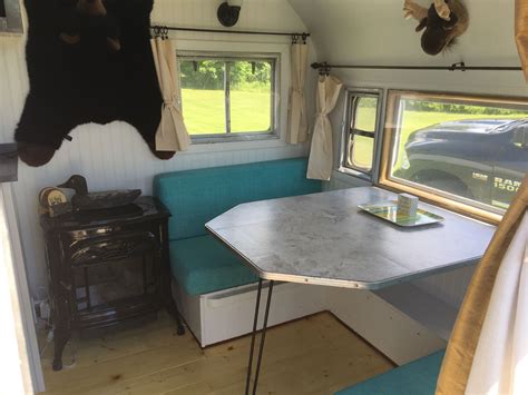 Rebuilt The Dinette With New Cushions Vintage Camper Redo Vintage