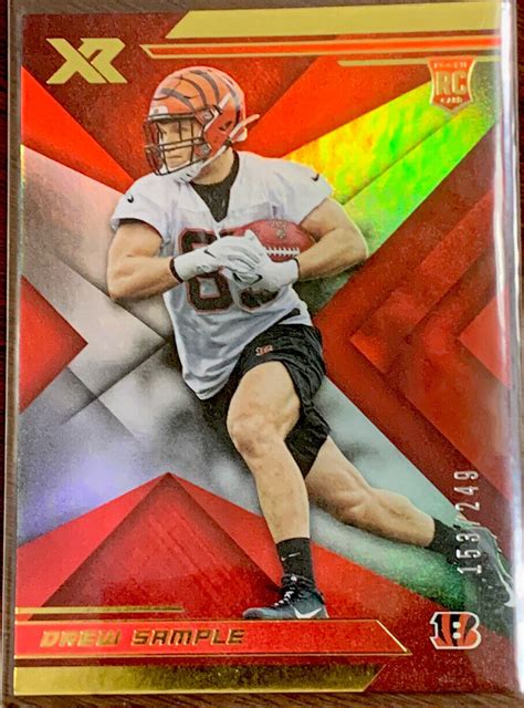 2019 Panini XR Rookies Red 141 Drew Sample 249 RC For Sale Online