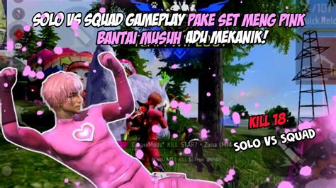 SOLO VS SQUAD GAMEPLAY PAKE BUNDLE SET MENG PINK BIKIN MUSUH AUTO