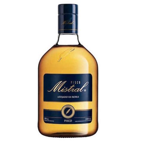 Pisco Mistral Añejado 1 Litro 35º Alc Boozcl