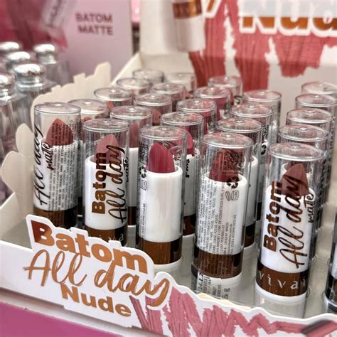 Batons All Day Nude Matte Vivai Lábios Marcantes Batons Vivai Shopee Brasil