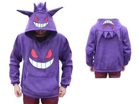 Gengar Pokemon Unisex Hoodie Gengar Hoodie Gengar Pokemon Hoodies