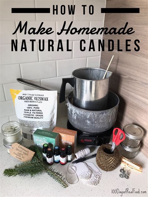 How To Make Homemade Natural Candles A Fun Project And T Idea ⋆ 100