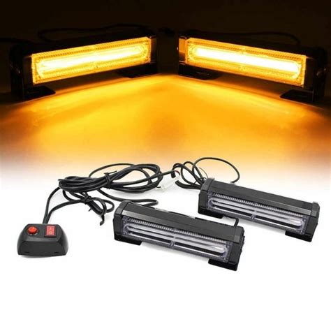 Cob Led Car Front Grille Flashing Lights Emergency Warning Strobe Lamp