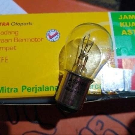 Jual Bohlam Lampu Rem Double Bulat Putar Kaki 2 12V ASPIRA Kab