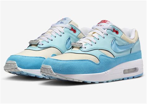 海外2023年7月27日発売Nike Air Max 1 Puerto Rico Blue Gale Shot Clock