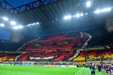 Milan Inter La Coreografia Champions Di San Siro