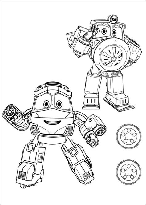 Coloriage Robot Trains Pour les Enfants télécharger et imprimer