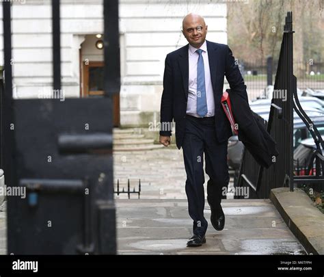 Communities Secretary Sajid Javid Arriving At Downing Street London