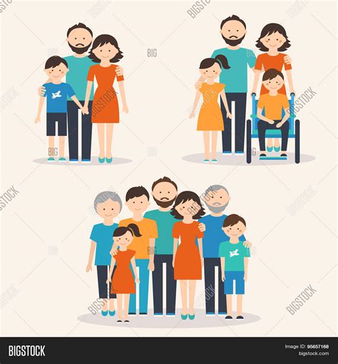 Nuclear Family, Vector & Photo (Free Trial) | Bigstock