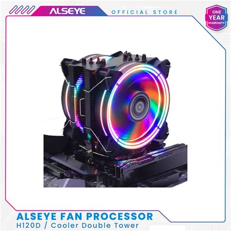 Jual Alseye Fan Processor Double Tower H120d Rgb Cooler Intel Amd Shopee Indonesia