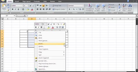 Cara Menambah Kolom Pada Tabel Di Microsoft Excel Tutorial Microsoft