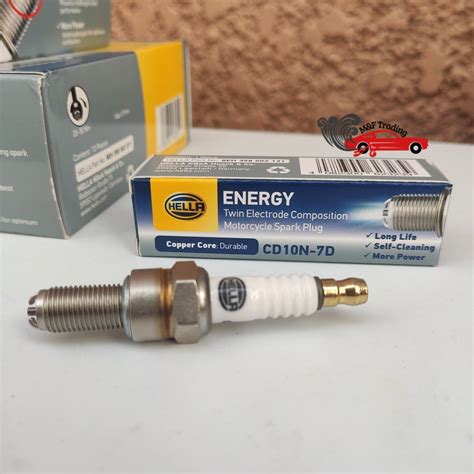 CD10N 7D Hella Twin Electrode Motorcycle Spark Plug AUTHENTIC Shopee