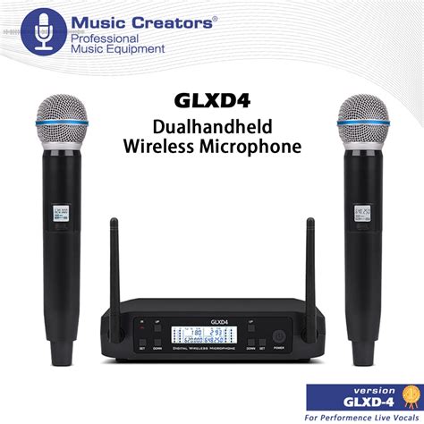 Shure GLXD4 UHF Professional Wireless Microphone System Portátil