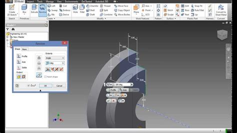 Using The Revolve Feature Creating Cylindrical Objects Autodesk