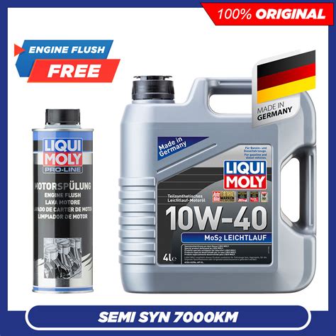 FREE LM PRO LINE ENGINE FLUSH Liqui Moly MOS2 Leichtlauf 10W40 Semi