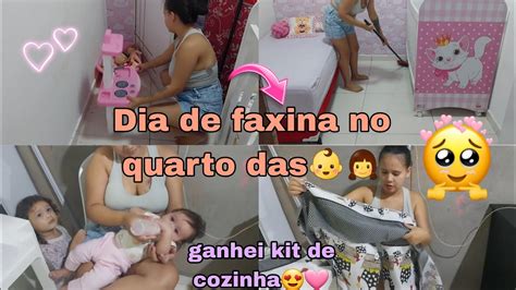 FAXINA NO QUARTO DA JHULLY e JÚLIA GANHEI RECEBIDOS PRA MINHA COZINHA