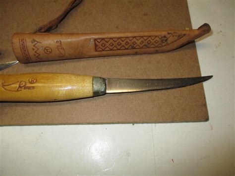 Vintage Rapala J Marttiini Finland Fish Filet Knife W Leather Sheath