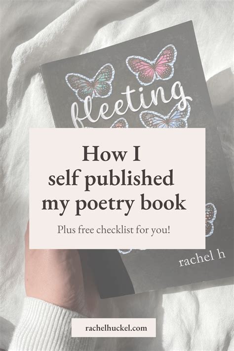 How I Self Published My Poetry Book 5 Step Guide — Rachel H Poetry