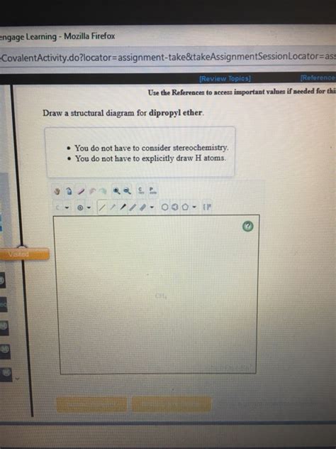 Solved Draw a structural diagram for dipropyl ether You do | Chegg.com