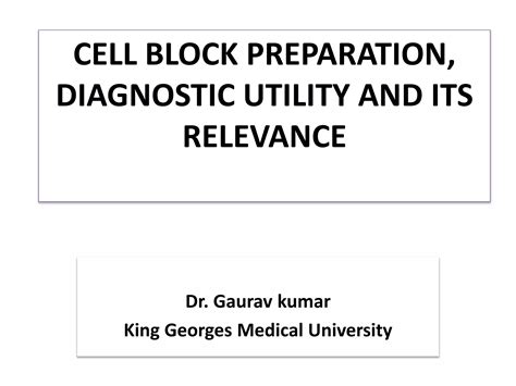 Cell Block And Its Diagnostic Utility Ppt