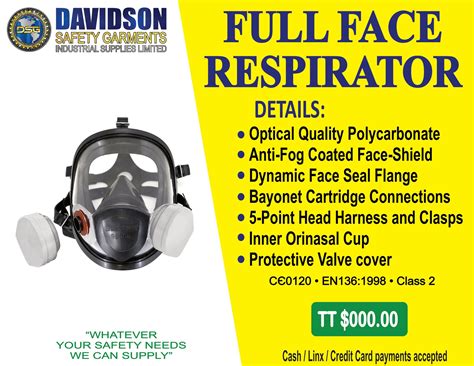 Full Face Respirator | Davidson Safety Garments