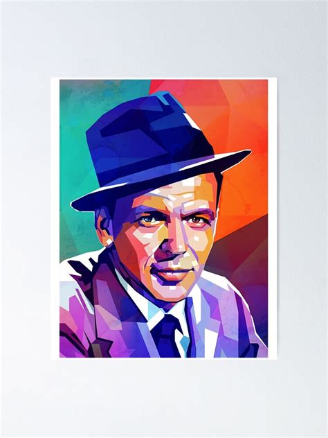 Frank Sinatra Portrait Pop Art Poster For Sale By Crickard8bi Redbubble