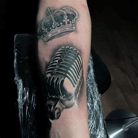 Microphone Tattoo Designs For Men Manly Vocal Ink