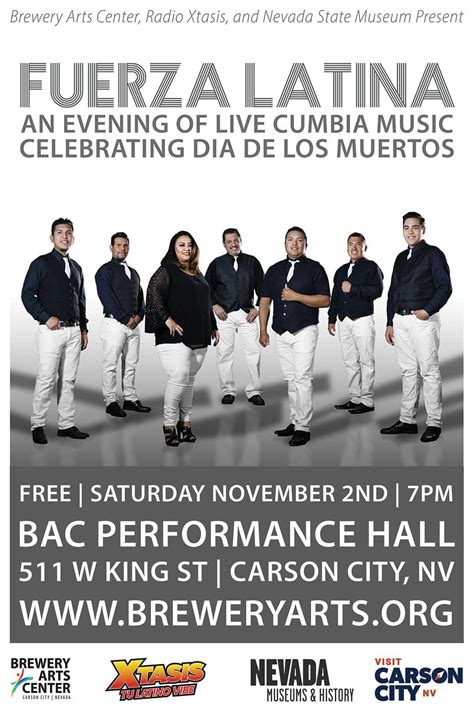 Fuerza Latina An Evening Of Live Cumbia Music Visit Carson City
