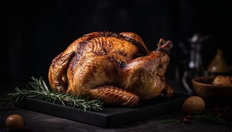 Premium Ai Image Rustic Turkey Roast Homemade Gourmet Celebration