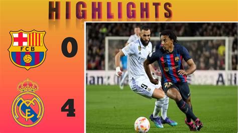 Football Highlights. FC Barcelona v/s Real Madrid 0-4 . 😲😲 - YouTube