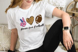 Peace Love Football SVG Graphic By Anastasia Feya Creative Fabrica