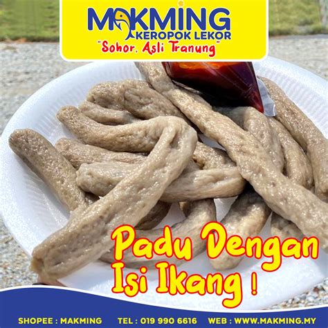 Keropok Lekor Vakum Isi Ikan Ssaje Keropok Lekor Makming Sos Pencicah