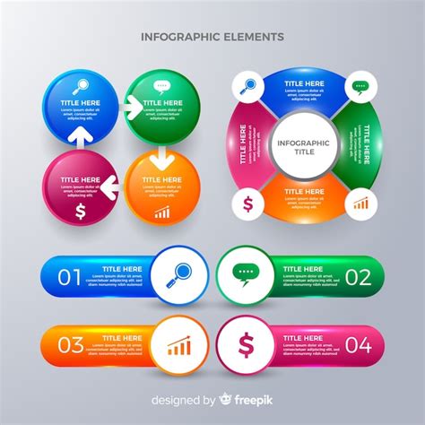 Elemento de infográfico collectio Vetor Grátis