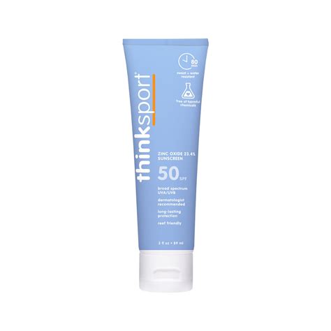 Buy Thinksport Spf Mineral Sunscreen Oz Safe Natural Sunblock