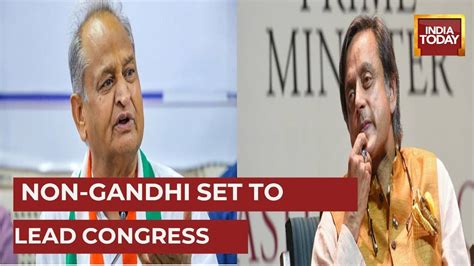 Congress Presidential Election Ashok Gehlot Set To File Nomination