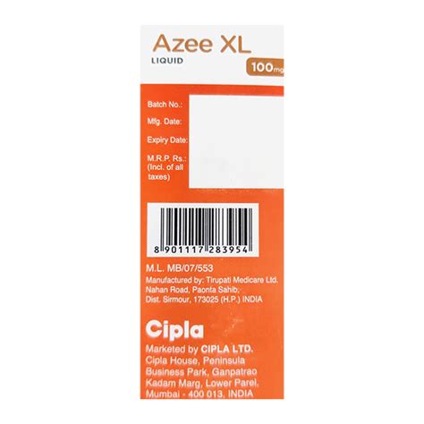 Buy AZEE XL PEPPERMINT ORANGE FLAVOUR 100mg Liquid 30ml Online At