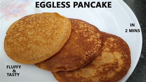 How To Make Pancake Eggless Pancakes In 2 Min Biscuit Pancake