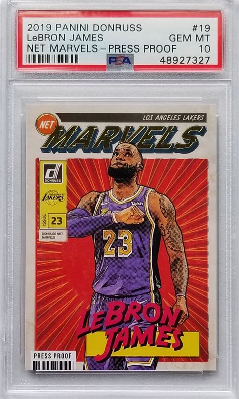 Panini Donruss Lebron James Net Marvels Press Proo Flickr