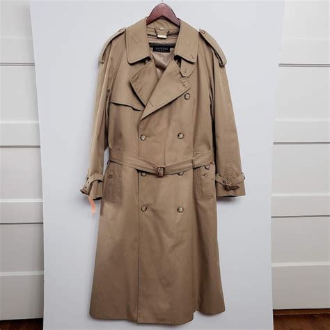 Vintage Sanyo Trench Coat Mens 40 Regular Khaki Includes Etsy