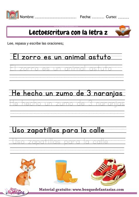 Cuadernillo La Letra Z Guía De Trabajo Teacher Made