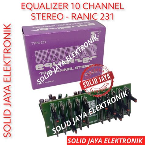 Jual KIT EQUALIZER STEREO 10 CHANNEL EKUALISER EQUALISER 10 CHANEL