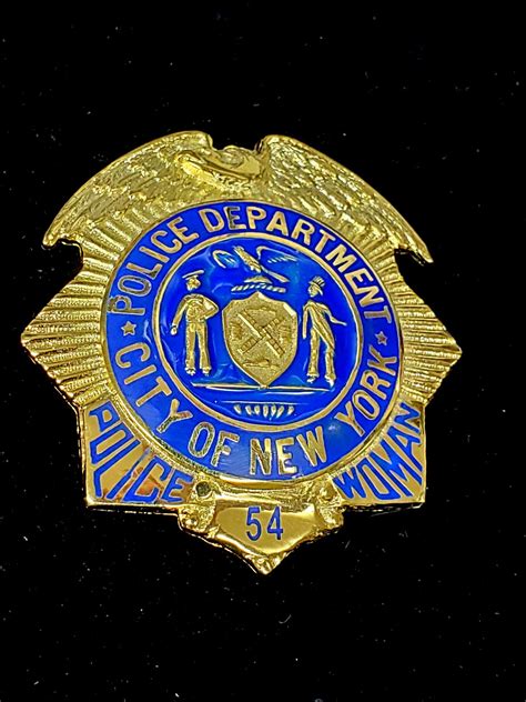 New York Nypd Police Woman Collectors Badges