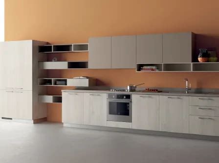 Cucina Moderna Evolution Decorativo Rovere Land E Laminato Di Scavolini