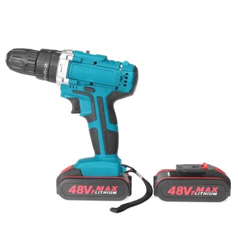 V Speed Power Drills Cordless Electric Drill Mah Torque