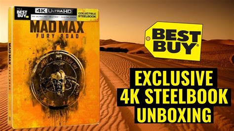 Mad Max Fury Road Best Buy Exclusive 4K Ultra HD Steelbook Unboxing